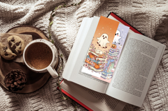Pastel Bookish Ghost Bookmark Set,Cute Cottagecore Fantasy Product Image 6