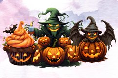 Halloween Pumpkin Sublimation Clipart, Halloween Pumpkin Product Image 7