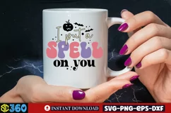 I put a spell on you SVG, Halloween Door Sign SVG Product Image 2