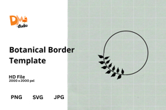 Botanical Border Template Product Image 1