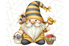 Summer Garden Gnomes Clipart PNG, Summer Country Gnomes Png Product Image 2
