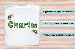 St patrick alphabet png clipart, st patrick letters doodle Product Image 6