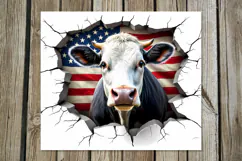 Cow & wall | 8 skinny tumbler Sublimation designs PL Product Image 2