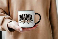 Bold Varsity Mama PNG with Leopard Bow Product Image 5