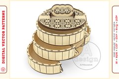 Box Organizer v30 - laser cut file - Glowforge ready SVG Product Image 6
