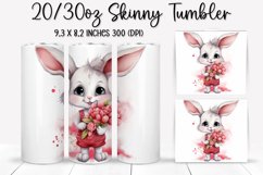 Valentine&#039;s Day Skinny Tumbler - Sublimation Tumbler Design Product Image 1