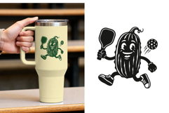 Pickleball SVG. Funny Pickle Mascot Characters Product Image 6