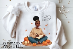 Motivational Autumn melanin woman png Product Image 5