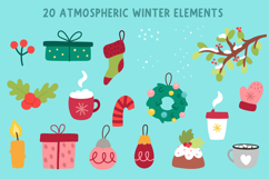 Christmas village map creator. Winter clipart and scenes kit Product Image 6