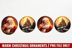 Watercolor Christmas Tea Party Clipart, Christmas Clipart Product Image 1