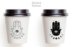 Hamsa Hand SVG, Evil eye svg, Hamsa Mystical Svg, Witchy svg Product Image 2