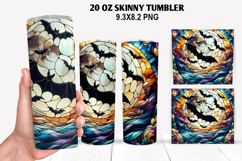 Halloween Skinny Tumbler 20oz Wrap Design, Halloween Tumbler Product Image 1