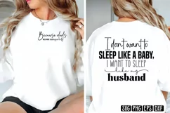 I don't want to sleep like a baby SVG Product Image 3