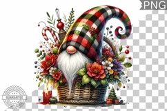 Christmas Gnome Sublimation - Clipart PNG Design Product Image 1