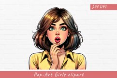 Pop-Art Girls clipart, Pop-Art Girls sublimation Product Image 1