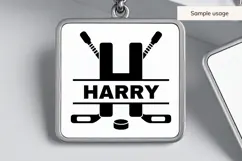 Hockey Monogram SVG Alphabet Product Image 6