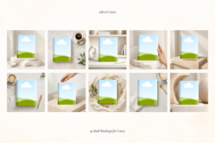 40 Editorial Book Cover Mockups for Canva Product Image 6