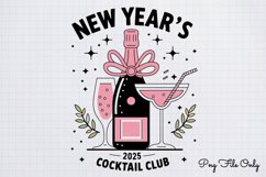 Retro New Year 2025 Sublimation Bundle PNG Product Image 7