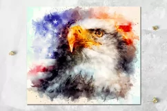 American Flag & Eagle | Patriotic Skinny Tumbler Sublimation Product Image 6