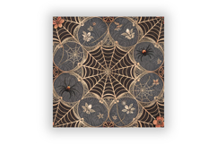 Gothic Lace Spiderweb Digital Paper, Seamless Vintage Gothic Product Image 6