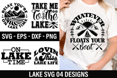 Lake Quotes Design - Living The Dream At The Lake Product Image 1
