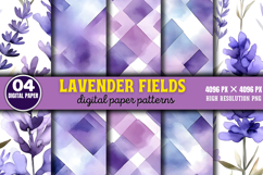 Lavender Fields Graphics Background PNG Product Image 1