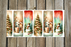 Christmas brushstroke | 4 vintage Sublimation Mug design PL2 Product Image 2