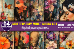 Mothers Day Mixed Media Art Bundle PNG Product Image 7