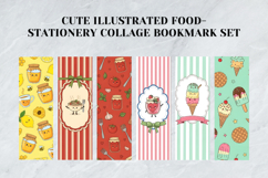 Cute Illustrated Food &amp; Stationery Collage Bookmark Set Product Image 6