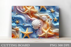 3D Starfish Cutting Board. 3D Sea Cutting Board Design Product Image 1