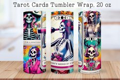 Skeleton tarot cards Tumbler wraps BUNDLE PNG, 20 oz. Product Image 8