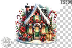 Christmas House Sublimation - Clipart PNG Design Product Image 1