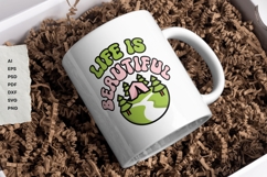 Life is Beautiful - Retro - SVG Design Vector Product Image 6