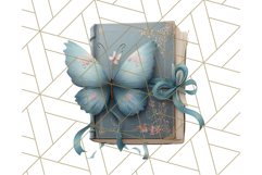 Cottagecore Butterfly and Book PNG Clipart Reading Elements Product Image 2