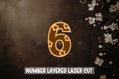 Daisy Numbers 0-9 Laser cut, Home decor Laser Cut Product Image 4