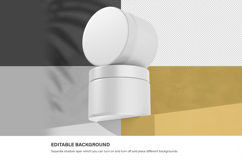 Plastic Cream Jar - PSD Mockup Product Image 6
