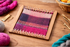 Weaving loom tool square 10 inch 25 cm digital file CDR SVG Product Image 6