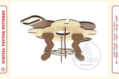 Wine Serving Tray - laser cutting file - Glowforge ready SVG Product Image 6