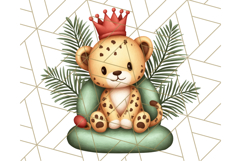 Safari Christmas PNG Clipart, Cute Jungle Animal Art Product Image 2