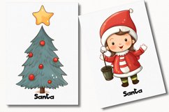 Santa Christmas Watercolor 23 Cliparts Collection Product Image 6