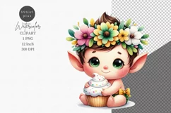 Cute Clipart, Elf clipart, Fantasy clipart Product Image 1