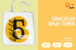 Honeyclay Boho Floral Monogram Product Image 1