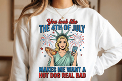You Look Like the 4th of July Funny PNG T-Shirt|4th of July Product Image 5