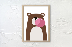 Woodland nursery bear Wall Art Print Product Image 6