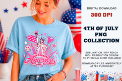 Pink America Liberty PNG | Girly Patriotic Sublimation Product Image 7