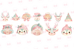 Cute Christmas Heads Clipart Product Image 5