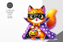 Halloween clipart, Cat clipart, Autumn clipart Product Image 1