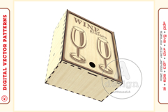 Box for wine glasses v107 ready laser cut vector file Product Image 6