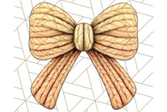 Fall Bow Clipart, Autumn Hair Bows PNG, Fall Ribbon Png Product Image 2