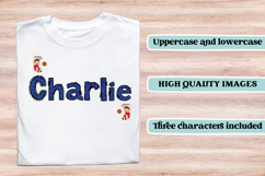 Basketball sport alphabet clipart, basketball letters doodle Product Image 6